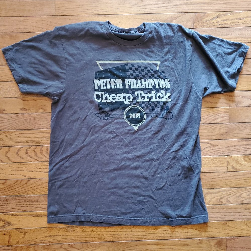 Peter Frampton & Cheap Trick 2015 Concert T-Shirt, Men's XL